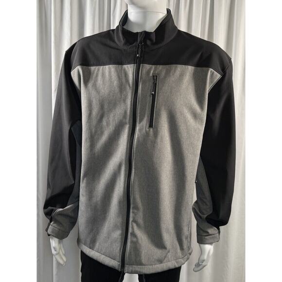 Solaris Men's Long Sleeve Jacket, Black & Gray, Sz: XXL, 77-03 - Picture 1 of 13